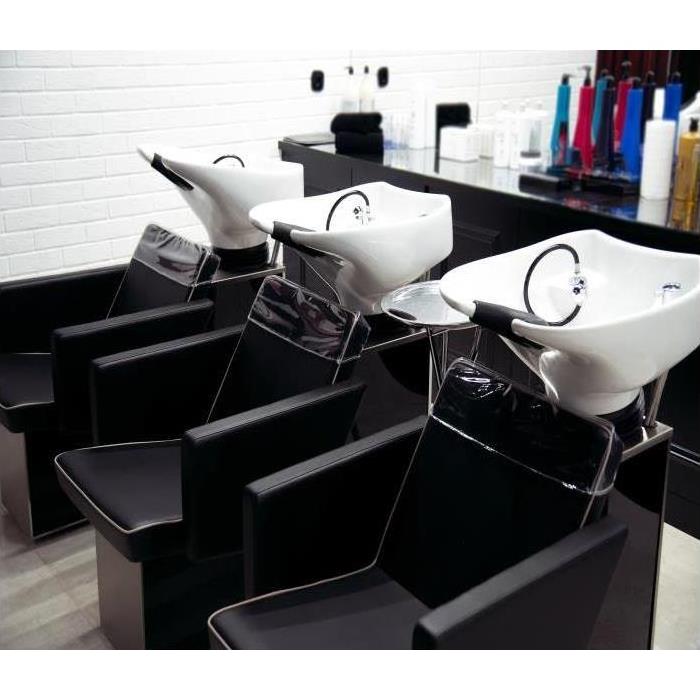 hair washing station at beauty salon