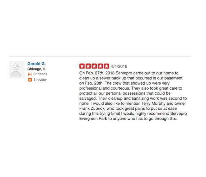 review written by Gerald G. on Yelp